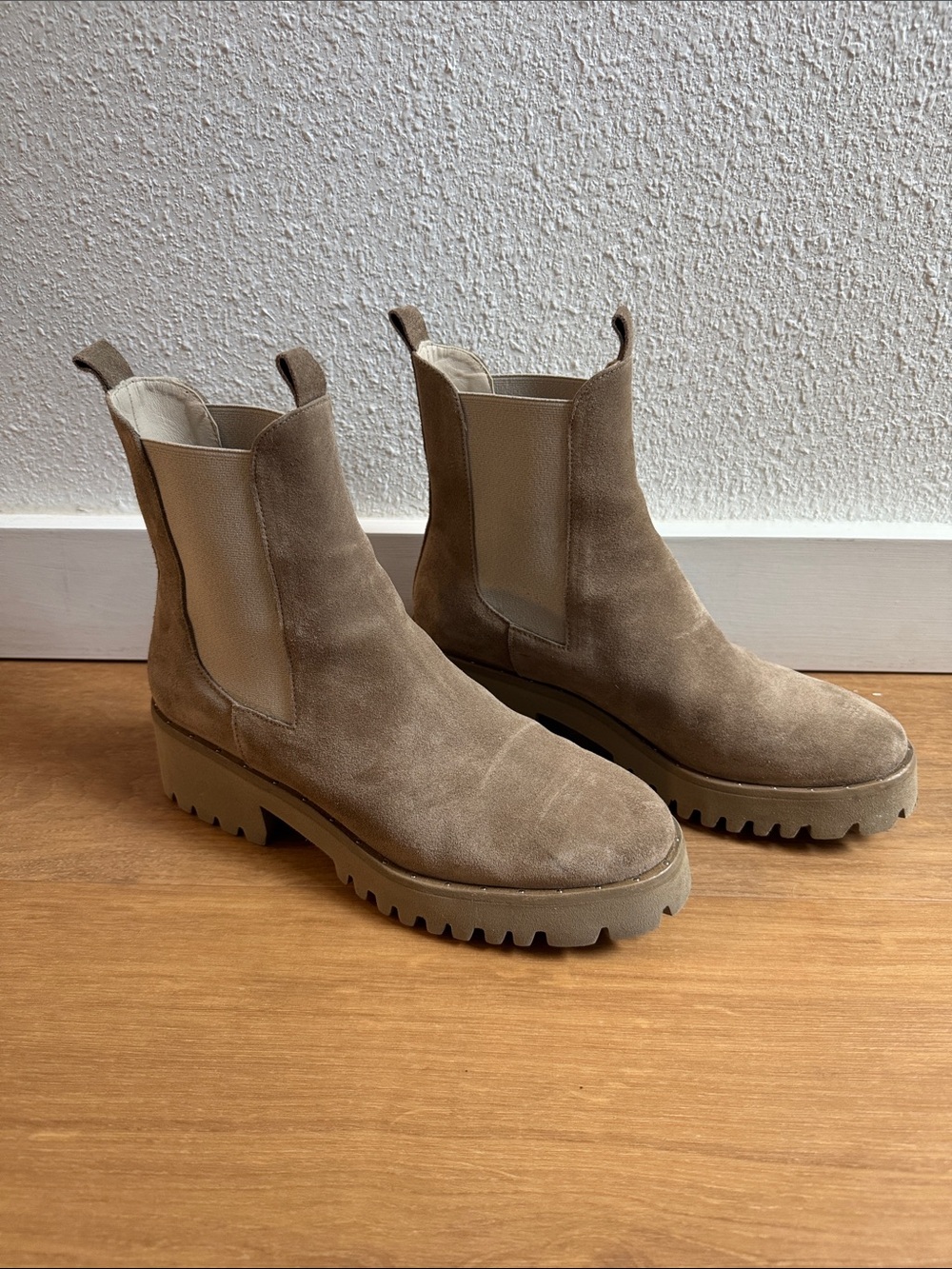 Freda Salvador Brooke Rain Resistant Boot in Mink Suede